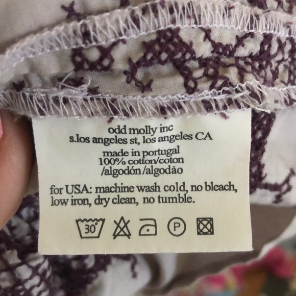 Odd Molly Uncorporated Purple Embroidered Dress - Picture 5 of 6